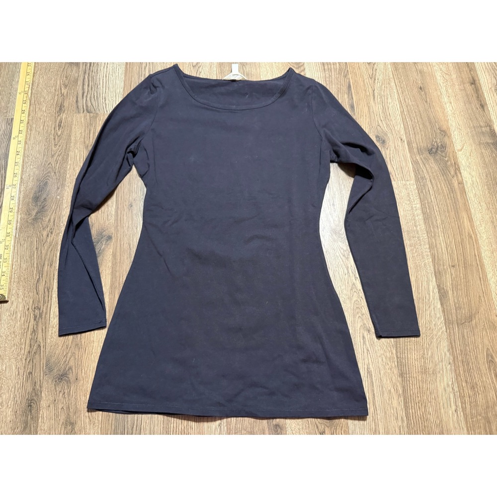 Matilda Jane Dress Women Size S Black Long Sleeve Scoop Neck Cotton Blend Tunic